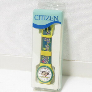 [au2 BY4672] 未使用 長期保管品 CITIZEN シチズン 7630-A40206 Wacky Races チキチキマシーン猛レース ケンケン 腕時計 の画像2