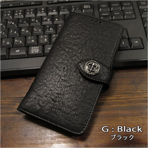  with translation iPhone 14ProMax smartphone case notebook type leather case iPhone case horse leather hose leather black Conti . attaching 