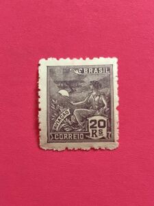 外国未使用切手★ブラジル 1929年 飛行機