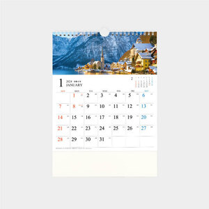 Ｎｅｗ2024年壁掛けカレンダー　眺望の世界遺産　SG621