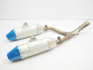 純正マフラー サイレンサー 中間パイプset CRF250R ME10 左右出し 07辺り? モトクロッサー レーサー コンペ silencer MUFFLER