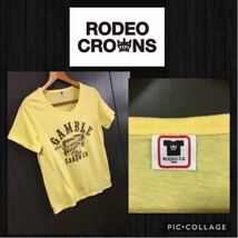 ◆RODEO CROWNS ロデオクラウンズ 半袖 Tシャツ プリント サイズ2 レディース M～Lぐらい 美品_画像1