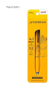 Disney Bell Jetstream 4&amp;1 Limited Multifunction Pen 4 Color Шариковая ручка 0,5 Mitsubishi Pencil Красавица и чудовище &lt;221218&gt;