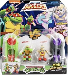 LEGENDS OF AKEDO タートルズ ラファエロ vs クランゲ フィギュア moosetoys TMNT ミュータントタートルズ プレイセット