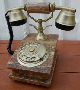  Italy made Vintage dial type telephone marble antique Vintage ob Jedi yaru type telephone machine retro interior ornament 