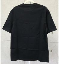 銀座店 美品 フェンディ ジャージー ロゴ Tシャツ メンズ size:M 黒_画像2
