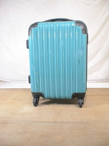 3508　水色×黒　TSAロック付　スーツケース　キャリケース　旅行用　ビジネストラベルバック　