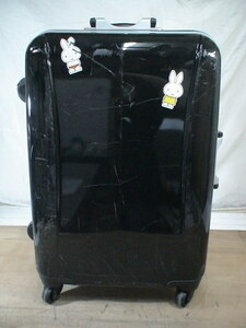 3554　黒　鍵付　スーツケース　キャリケース　旅行用　ビジネストラベルバック