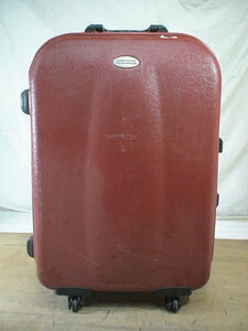 3564　AMERICAN TOURISTER　赤×黒　鍵付　スーツケース　キャリケース　旅行用　ビジネストラベルバック