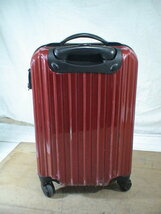 3566　赤 TSAロック付　鍵付　スーツケース　キャリケース　旅行用　ビジネストラベルバック_画像3