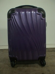 3735　紫 TSAロック付　鍵付　スーツケース　キャリケース　旅行用　ビジネストラベルバック