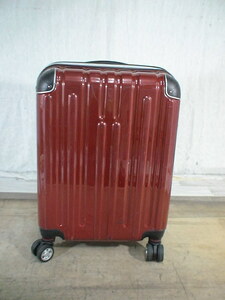 3632　赤×黒 TSAロック付　鍵付　スーツケース　キャリケース　旅行用　ビジネストラベルバック