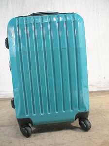 3656　青 TSAロック付　鍵付　スーツケース　キャリケース　旅行用　ビジネストラベルバック
