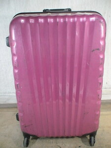 3658　ピンク TSAロック付　鍵付　スーツケース　キャリケース　旅行用　ビジネストラベルバック