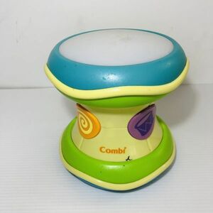 【知育玩具】Conbi 光るにぎやかドラム 子供 おもちゃ 0歳児 1歳児 ２歳児 太鼓 メロディ玩具 ベビー 赤ちゃん 動作確認済み