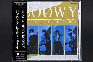 角丸 帯付 旧規格盤☆ BOOWY JUST A HERO / ボウイ ジャスト・ア・ヒーロー ■86年盤発売 11曲収録 CD 4th アルバム CA32-1226 美品!!