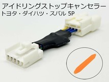 PRX4-5P 【トヨタ ダイハツ 5P アイドリングストップ キャンセラー】 送料込 タントエグゼ / タントエグゼカスタム L455S / L465S 自動_画像2