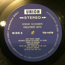 STEVIE WONDER/ GREATEST HITS 中古レコード台湾盤_画像4