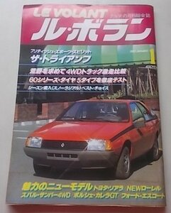 LE VOLANT ル・ボラン　1981年1月号　特集：ブリティッシュ・スポーツ・スピリット・ザ・トライアンフ他