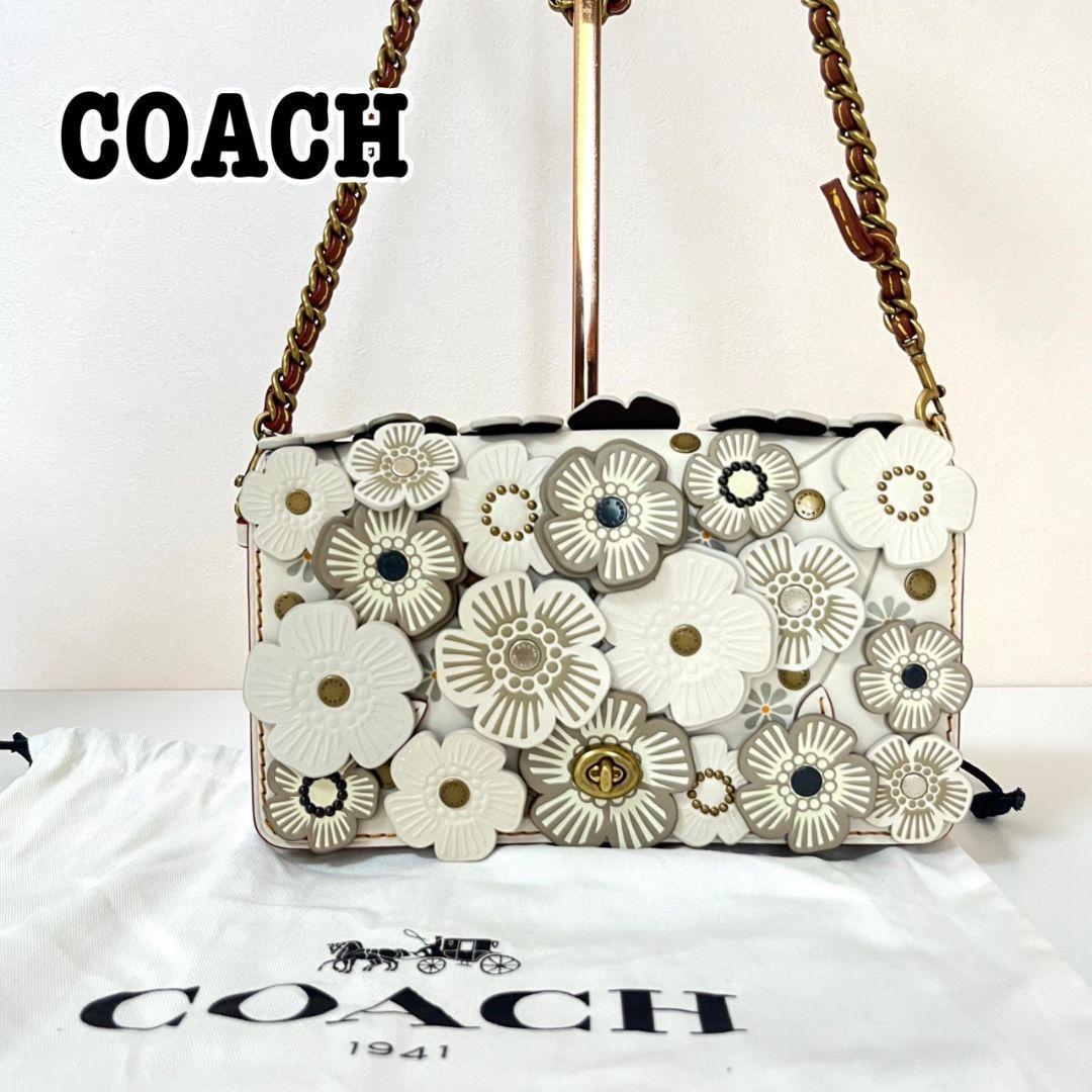 美品☆ティーローズ☆COACH ショルダーバッグ ポーチ 2WAY 斜め掛け-