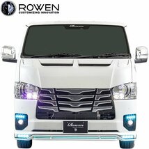 【M’s】 トヨタ 200 ハイエース 7型 ナロー GDH/TRH20# (2022.4-) ROWEN フロントスポイラー ロェン ロウェン エアロ パーツ 1T019A00_画像6