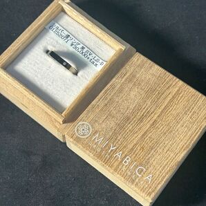 最終値下げ【新品未使用品】【入手困難】【半額】MIYABICA 漆塗りシルバーリングジルコニア