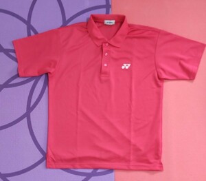 ヨネックス　半袖ポロシャツ　ユニセックスOサイズ　ピンク
