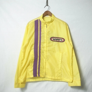 70s ヴィンテージ wynn's ウインズ レーシングジャケット イエロー / オフィシャル モーターサイクル マイフリーダム ナイロンジャケット