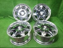 中古 20インチ 20×9.5J 5穴 ワークLS 社外 アルミホイール 4本セット PCD150 ランクル100 200 リペア用 歪みなし_画像1