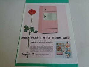  prompt decision advertisement Ad ba Thai Gin g kitchen consumer electronics refrigerator pink 1950s retro interior mid sen Cherry magazine scraps 