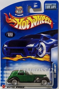 2003 #122 ホットウィール 1935 Cadillac 1935 キャデラック Hot Wheels 緑 Green