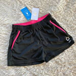  new goods unused sfida Sfida short pants 150cm black pink shorts short bread girls girl Kids short bread jersey 