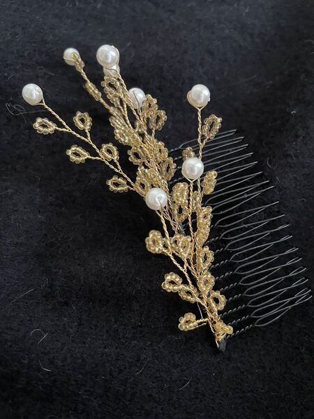 ヘアアクセサリー ビーズ かんざし