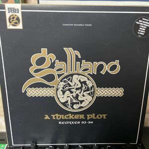 GALLIANO A Thicker Plot レコード　2LP 