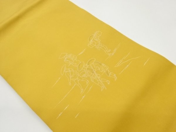 ys6697607; सौ शिओसे हाथ से चित्रित आकृति पैटर्न नागोया ओबी [पुनर्नवीनीकरण] [पहनने योग्य], बैंड, नागोया ओबी, बना बनाया