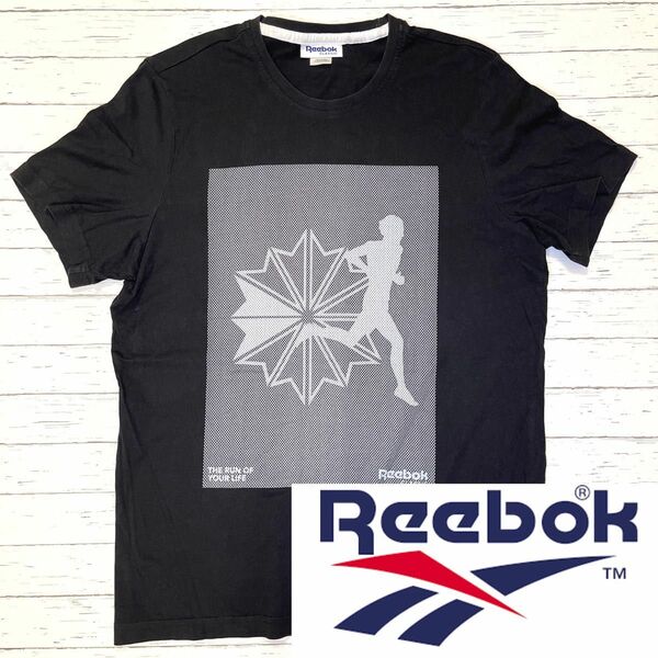 値下げ【Reebok classic】リーボック　ランナーデザイン　Tシャツ(M)