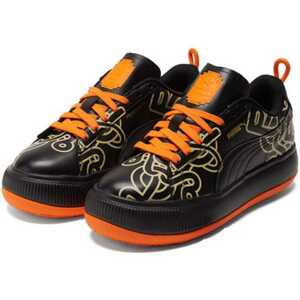  Puma Pro nauns collaboration suede mayu regular price 19800 jpy 22cm black / orange SUEDE MAYU PRONOUNCE thickness bottom lady's sneakers 