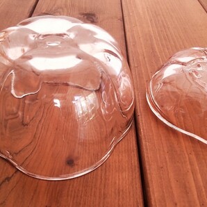 東洋ガラス ローズピンク とまとボンボン入れ キャニスター トマト型小物入れ TOYOガラス 日本製  昭和レトロの画像7