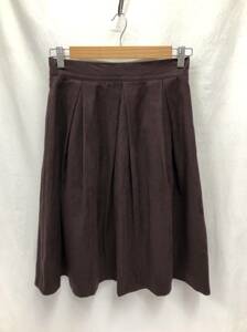NARACAMICIE юбка размер 1 Brown колени внизу длина Nara Camicie NARA CAMICIE 23082901