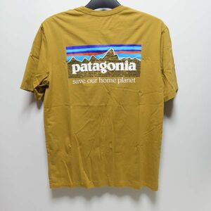 新品 パタゴニア P-6 ミッション メンズ オーガニック Tシャツ Lサイズ oaks Brown 半袖