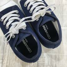 NZ365●CONVERSE JACK PURCELL スニーカー●19●ネイビー/ホワイト コンバース ジャックパーセル_画像9