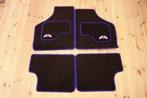  Rover Mini floor mat Logo have . blue assortment kenz