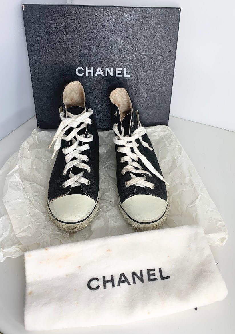 CHANEL トレーナーズ メンズ レア！ 柄スニーカー本物素敵 シャネル