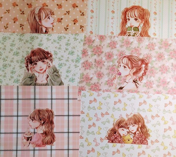 七色の海様デザペ&ハガキ