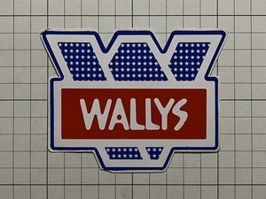 外国 古いステッカー：WALLYS ウォーリー ビンテージ 海外 +Fe