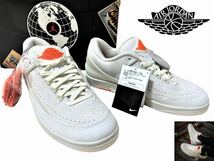 新品 定2.4万 NIKE x Shelflifeナイキ x シェルフライフ AIR JORDAN 2 LOW DV7128-110 US9/27㎝ エアジョーダン2 ロー バッシュ スニーカー_画像2