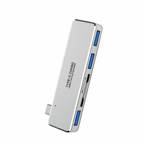 Macbook シングル Type-Cハブ USB3.0 3ポート デュアルカードリーダー 拡張ドック