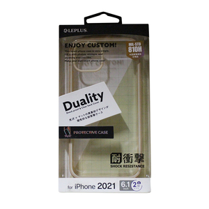 iPhone 13 耐衝撃 ハイブリッドケース LP-IM21PLDBG ベージュ Duality iPhoneケース スマホケース smasale-12