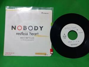 EP record NOBODY - RESTLESS HEART ( rest less * Heart )