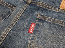 即決★Levi's PREMIUM HI-BALL W34 ジーンズ デニム パンツ テーパード リーバイス プレミアム ハイボール BIGE ユーズド加工 メンズ_画像6